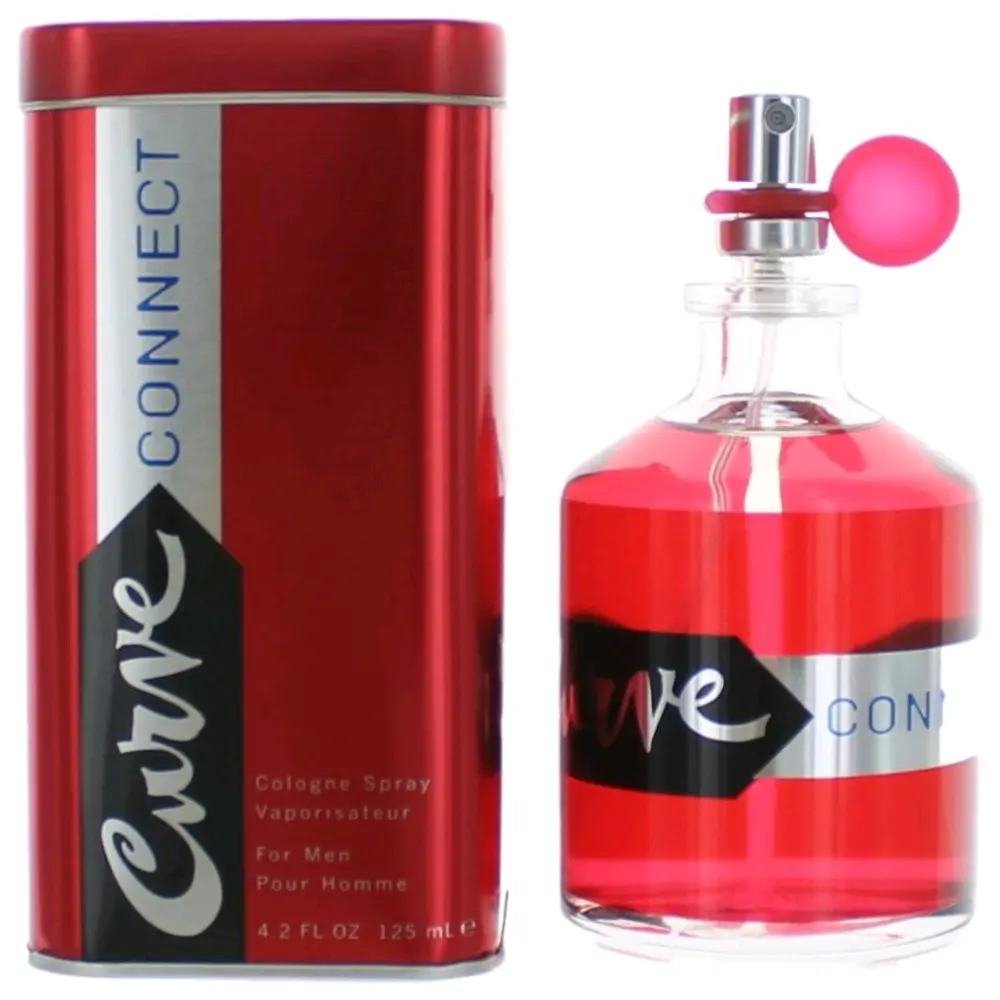 Curve Connect by Liz Claiborne Men's Cologne Spray, 4.2 fl oz Tea & Wood Scent, 4 to 4.9 fl oz Perfume Bottle Fragrance for Men