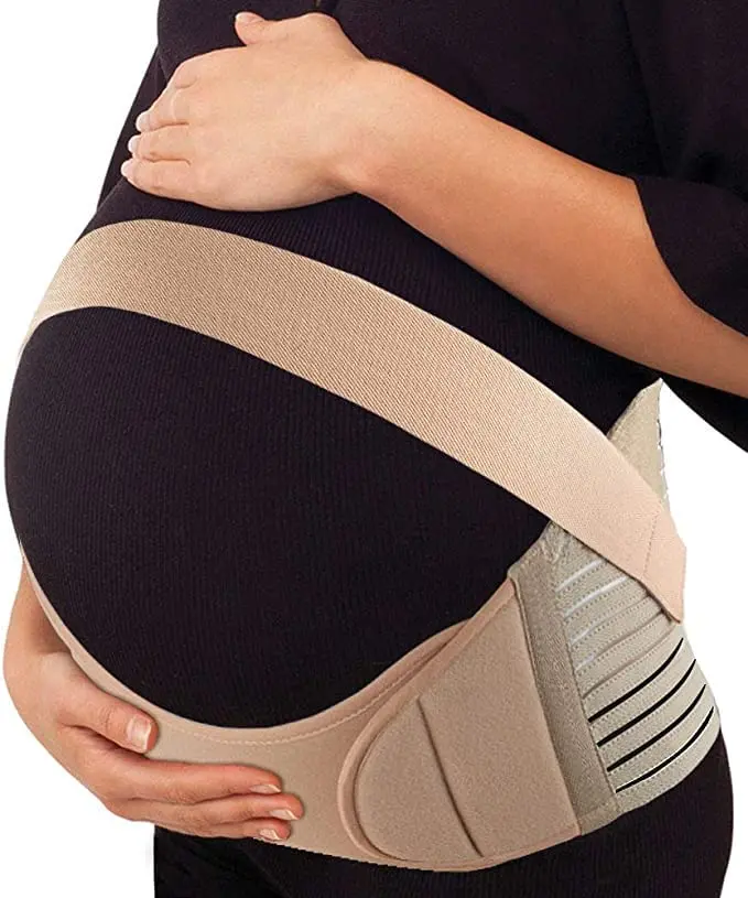 S.G Inc Maternity Belly Bands for Pregnant Women – Adjustable Belly Band for Pelvic & Back Pain – Ideal Pregnancy Belt for All Stages of Gestation – Pregnancy Must Haves for To Be Moms (Pink, M)