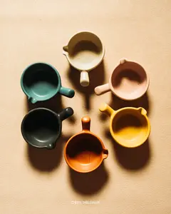Handmade Ceramic Sauce Bowl Set – Earth Tone Collection
