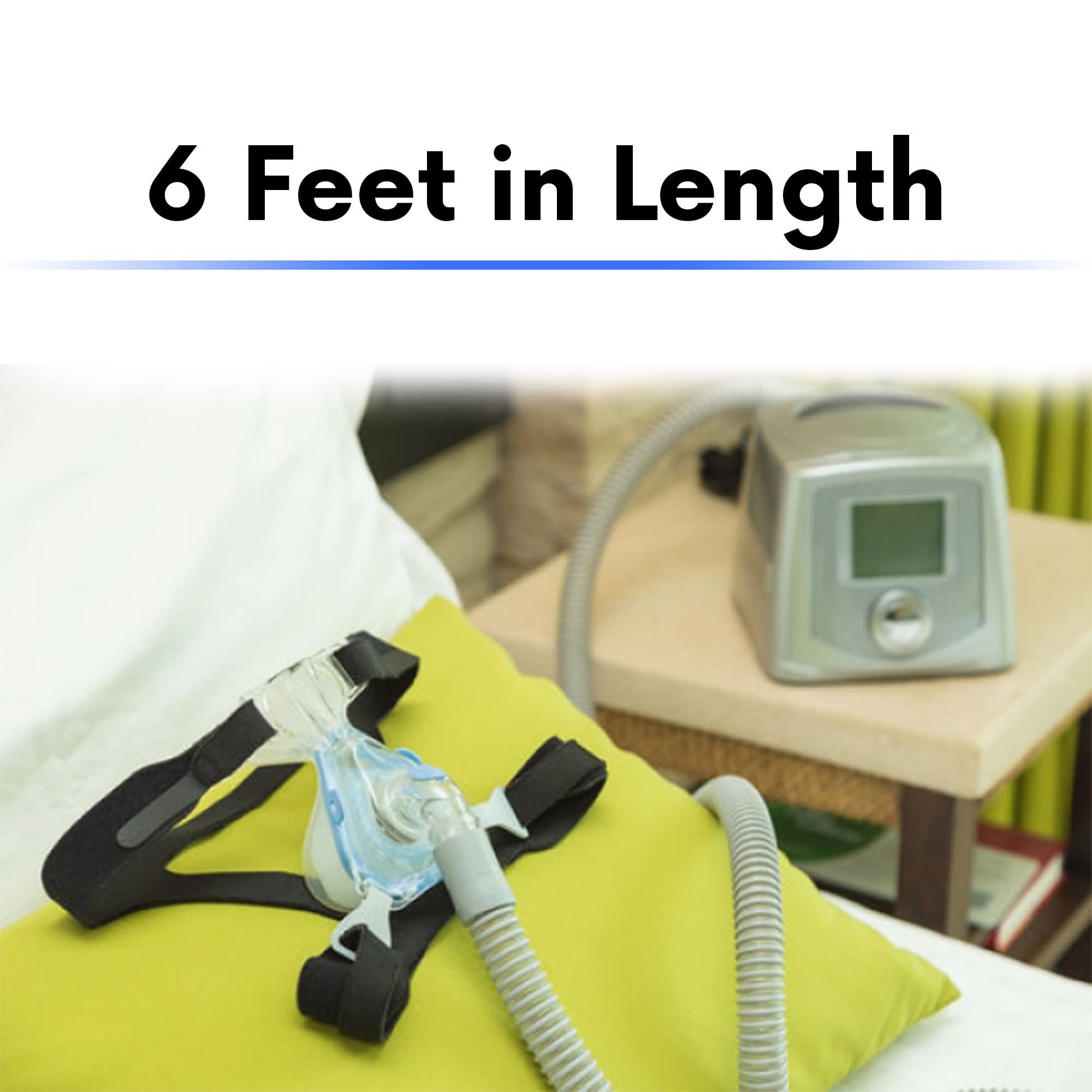 Universal CPAP Hose  6 Foot  Universal Tube Compatible with most machines (2 Pack)
