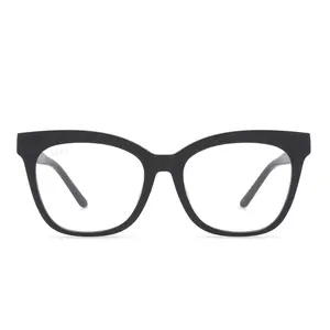 DIFF Winston Cat Eye Blue Light Glasses for Women, Matte Black
