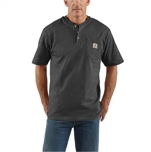 Carhartt Dearborn Loose Henley T-Shirt Carbon Heather