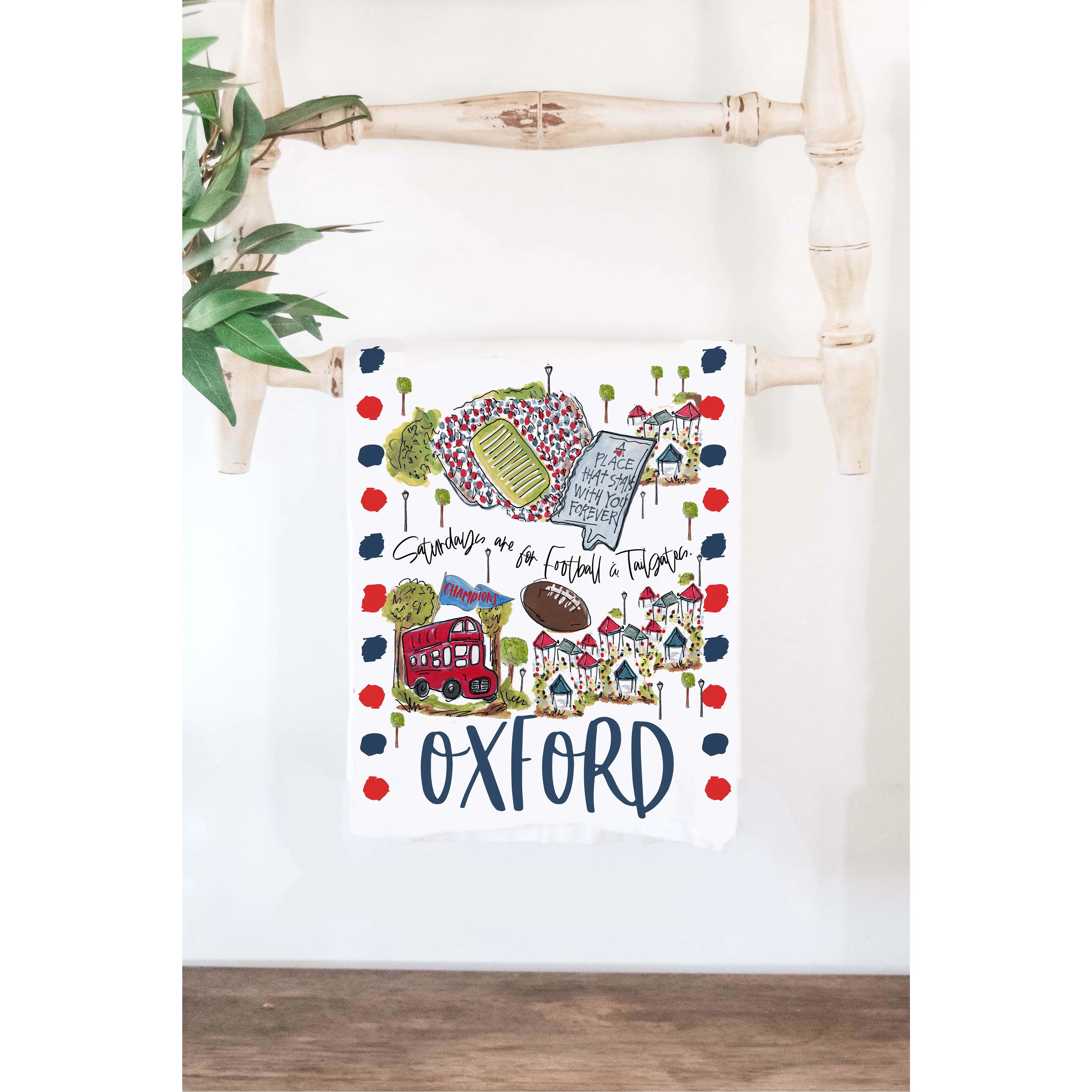 Saturdays Oxford MS Tea Towel