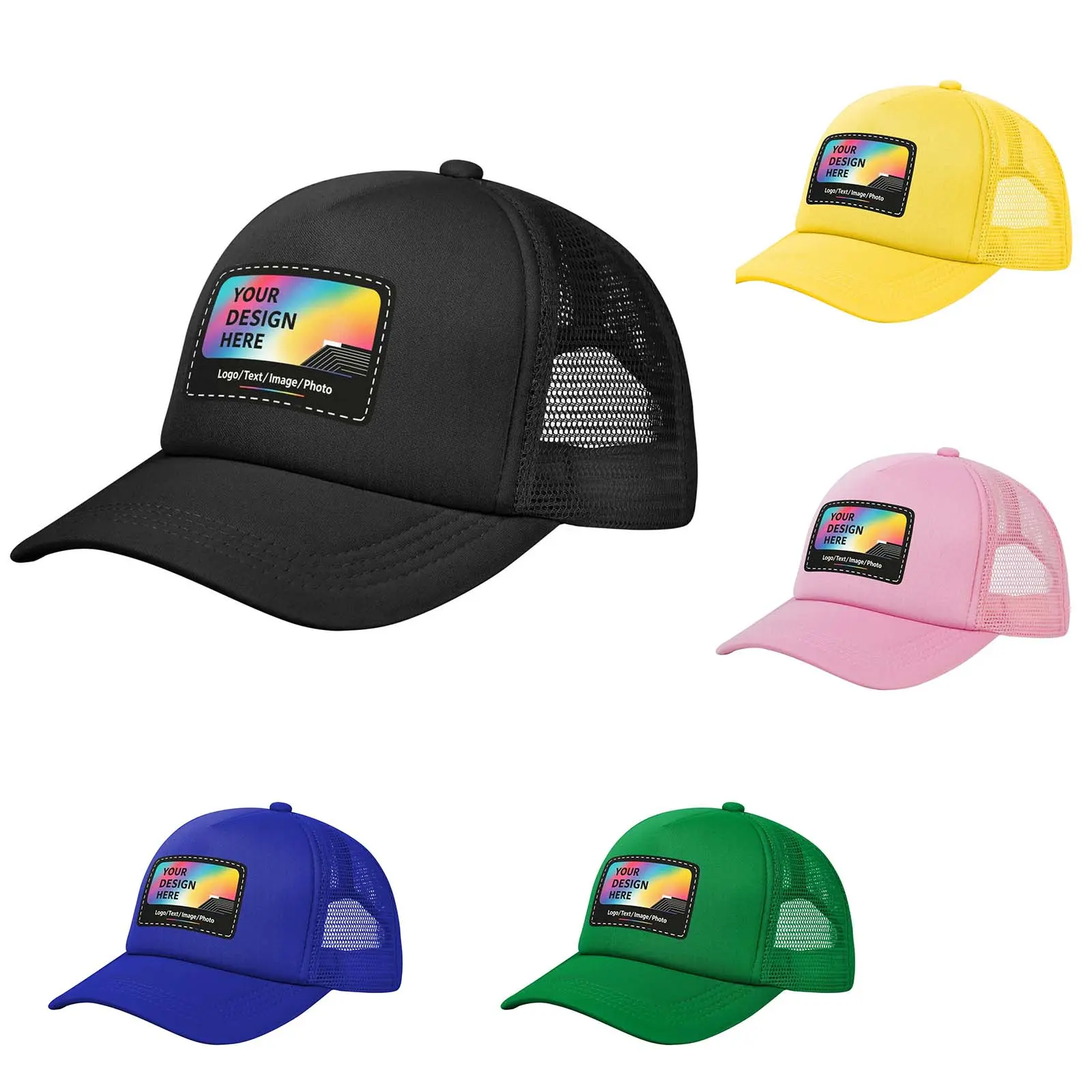 Custom Hats Bulk Design Your own Custom Trucker hat with Logo/Text Customized Baseball Cap Personalized Mesh Hats for Men Women