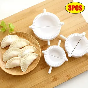 3-Piece Dumpling Mold Set - Quick-Press Plastic Clips for Perfect Dumplings - Easy-to-Use Kitchen Tool, Kitchen Utensils for Home Cooking