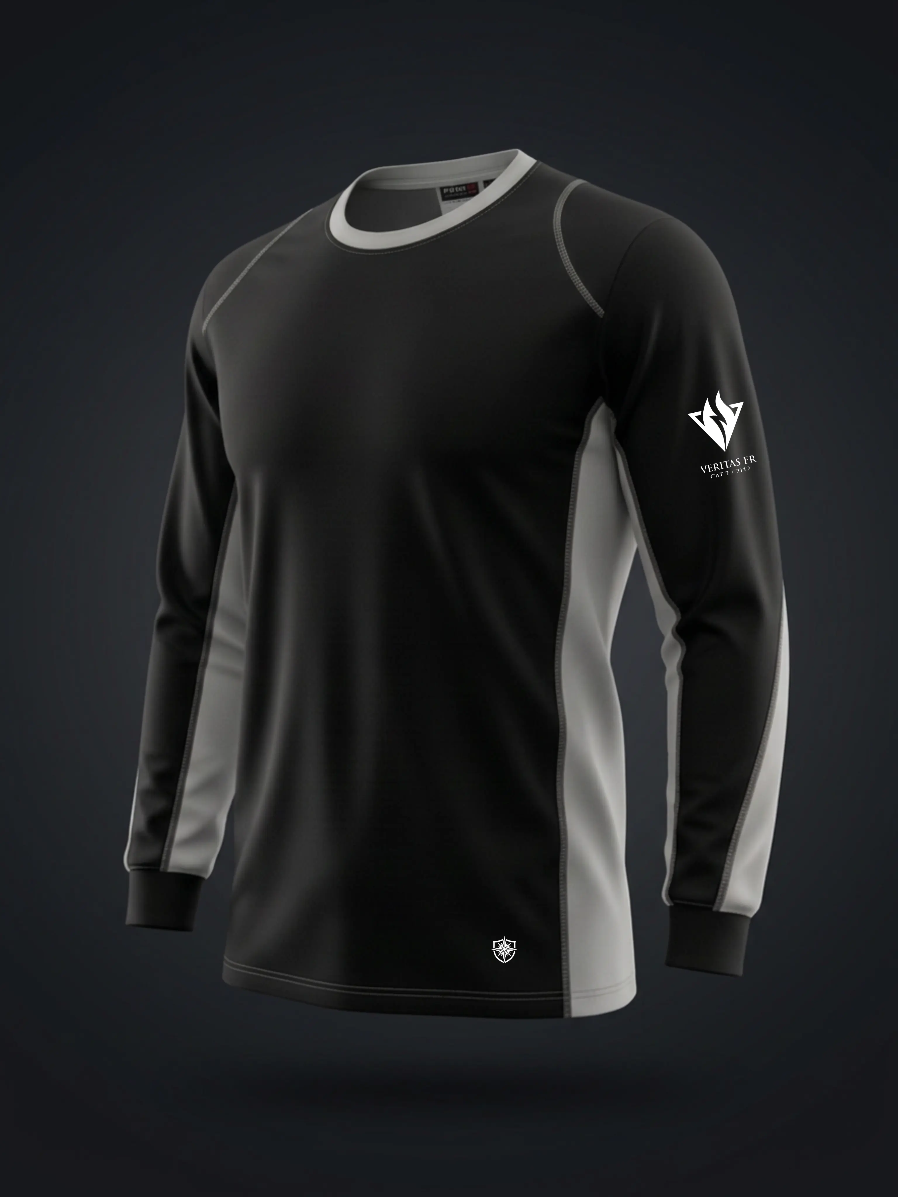 Veritas FR Cotton Pullover Shirt - Men's Long Sleeve Casual Workwear & Uniforms, Soft, Plain, Lightweight, Fire Resistant, NFPA 2112, UL, Cat 2, Men's Workwear, Menswear, Crew Neck, Outdoors, Industrial Workwear & Uniforms
