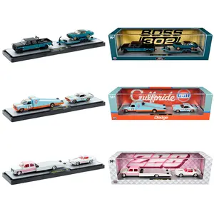 Auto Haulers Set of 3 Trucks Release 99 Limited Edition to 7600 pieces Worldwide 1/64 Diecast Models by M2 Machines