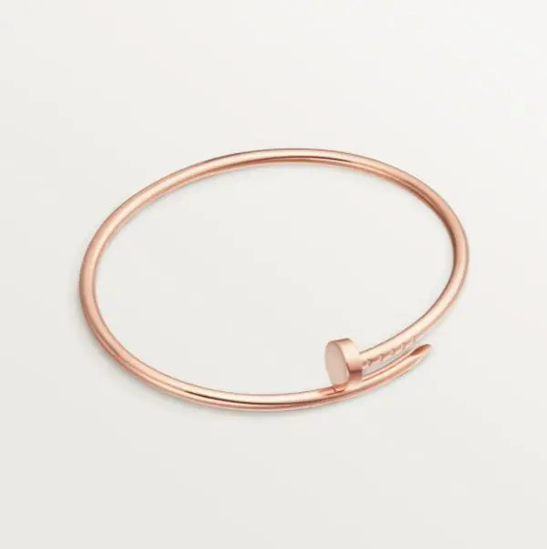 Pre-owned Cartier JUSTE UN CLOU Small Model bracelet Rose Gold ， Full Set