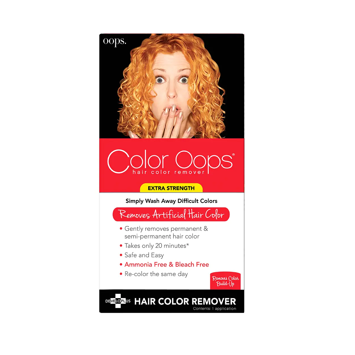 Color Oops Extra Strength Hair Color Remover – Bleach-Free & Ammonia-Free Dye Corrector, 1 Application (4 fl oz)