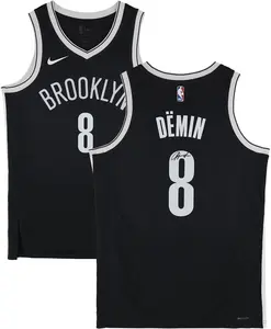 Egor Demin Brooklyn Nets Autographed Nike Black Icon Swingman Jersey - Fanatics Authentic Certified