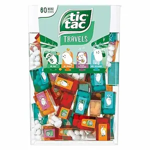 TIC TAC Box with 60 Mini Boxes (Mint, Orange, Spearmint, Peach and Passion Fruit) 234g