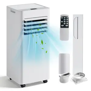 AOXUN 10000 BTU Portable Air Conditioner, 4-in-1 AC Unit with Cooling, Dehumidifier, Fan & Quiet Sleep Mode, 24H Timer, Remote Control & Complete Window Kit, Portable AC for Home, Office, Dorm & Apartment