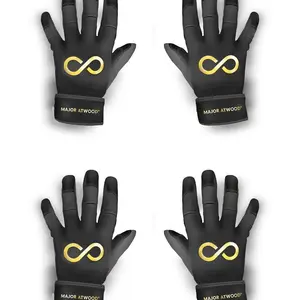 Major Atwood 2-Pair Pack (4 Gloves Total) - AA-Grade 0.9mm African Goat Palm – Short Cuff Mesh Back