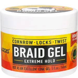 Allday Locks Braid Gel | Extreme Hold, Smooths & Tames Frizz | No Flaking or Drying | High Shine, Long Lasting for Braids, Locks, Twists, Cornrows | 5 Oz Hairobics Unlimited LLC