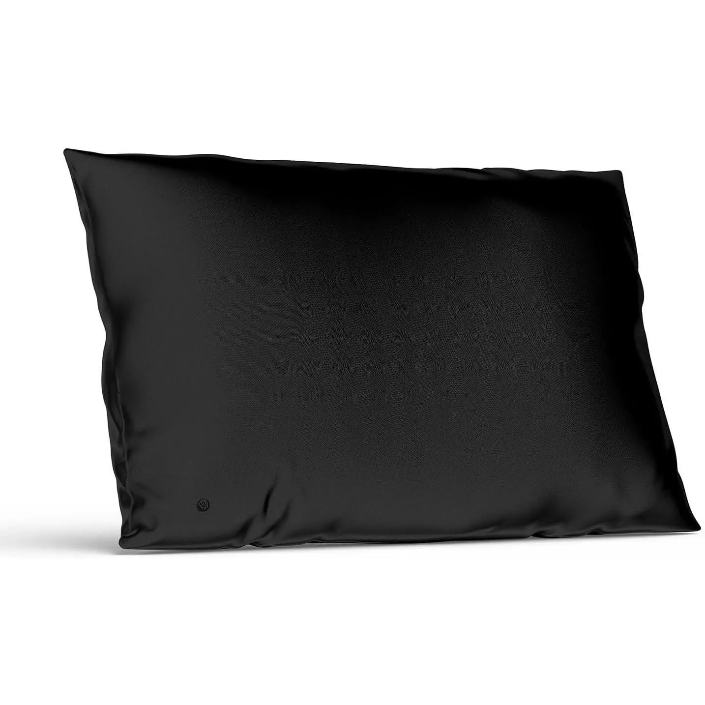 Black Silk Pillow Case, Fits Standard  Pillow,  Mulberry Silk Pillowcase 22mm, 6H High-Grade Fibers,  Silk Pillowcase for   & Hair