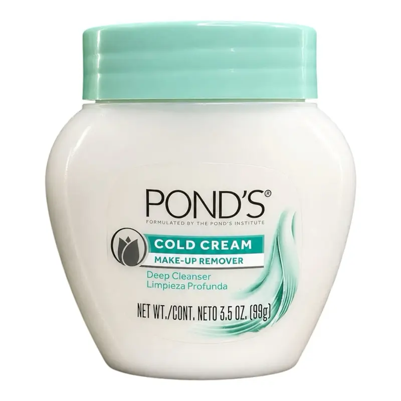 POND'S Cold Cream Facial Cleanser - Cleansing, Deep Moisture Formula for All Skin Types, Makeup Remover, 3.5oz (Pack of 1)