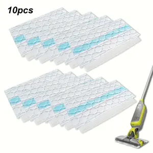 10pcs Shark Vacmop Replacement Pads, Durable, Compatible with Vacmop Pro Vm252/vm250/vm200, Hard Floor Dust Mop Refills, Part Number Vmp30