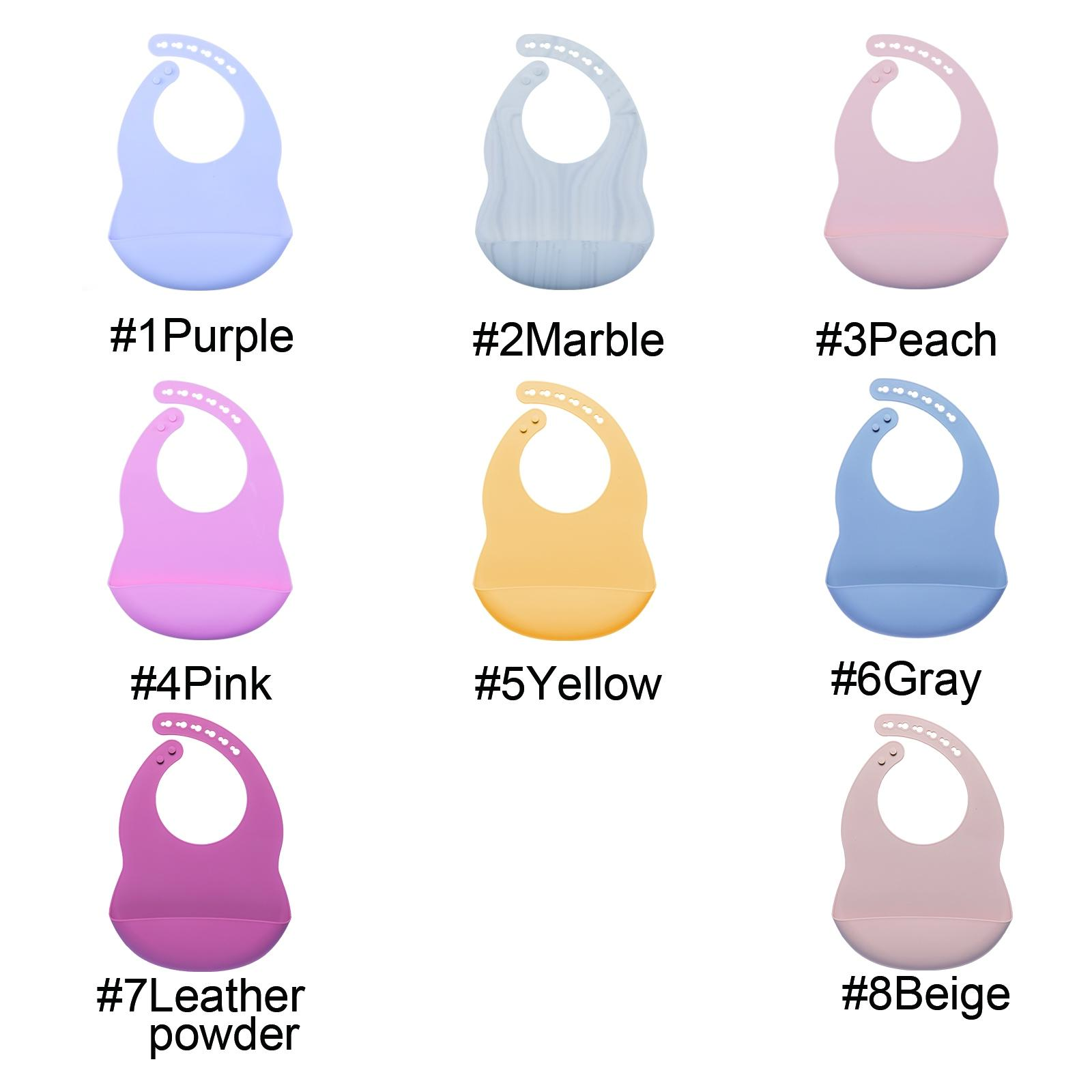 Multicolor Silicone Baby Bib Waterproof Dirty Proof Infant Feeding Bib, Durable & Comfortable Design, Perfect Gift for New Parents, Silicone Bibs
