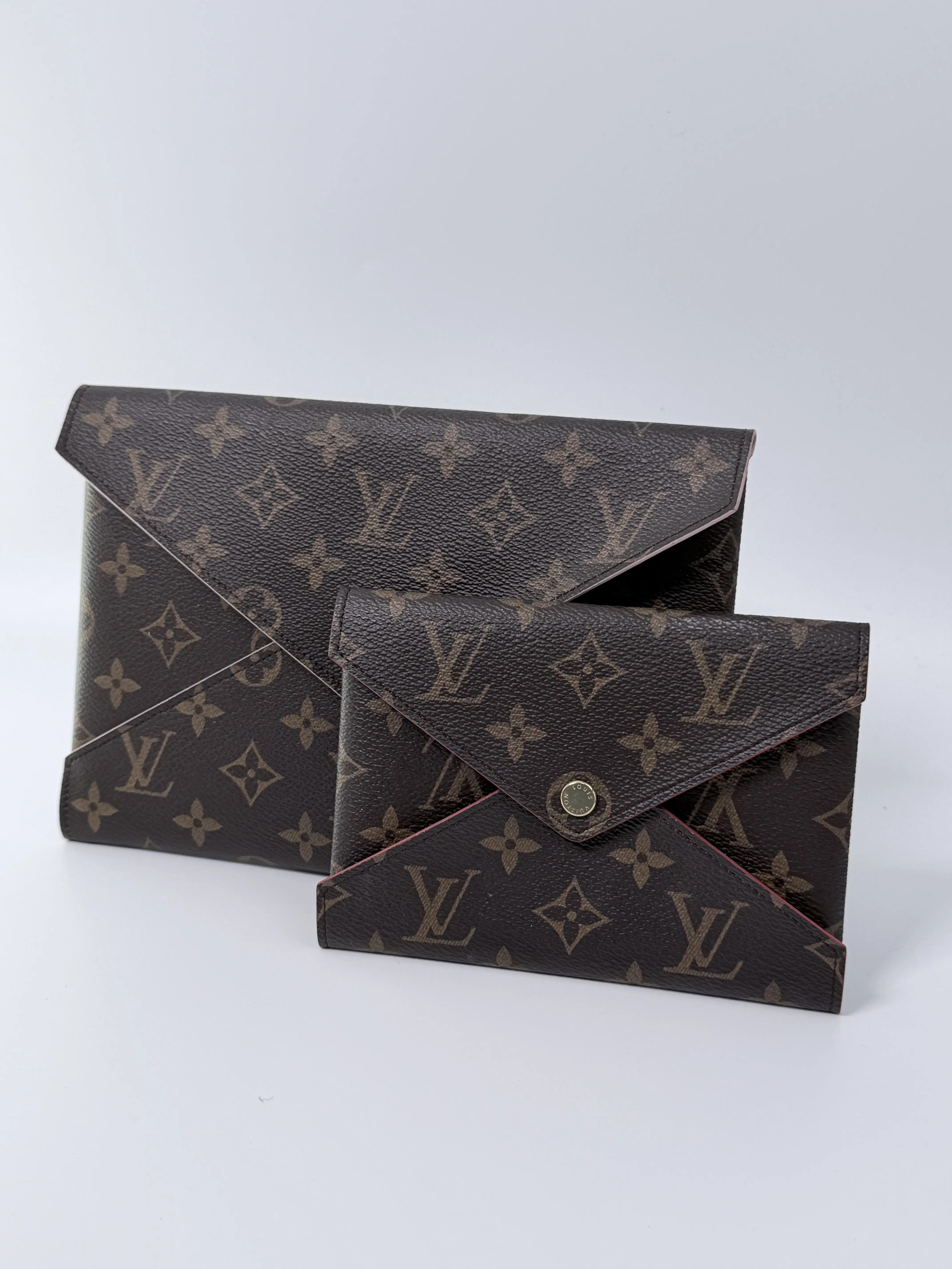 Pre-owned Louis Vuitton canvas and leather wallet Monogram Kirigami Pochette Set JD512LV