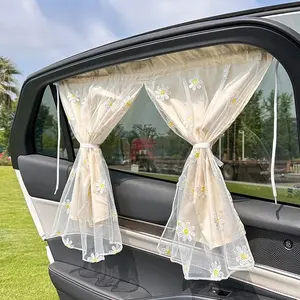 Car curtains, car window sunshades, car sunshade tracks, rear side window suction cup car curtains, Car Privacy Curtain