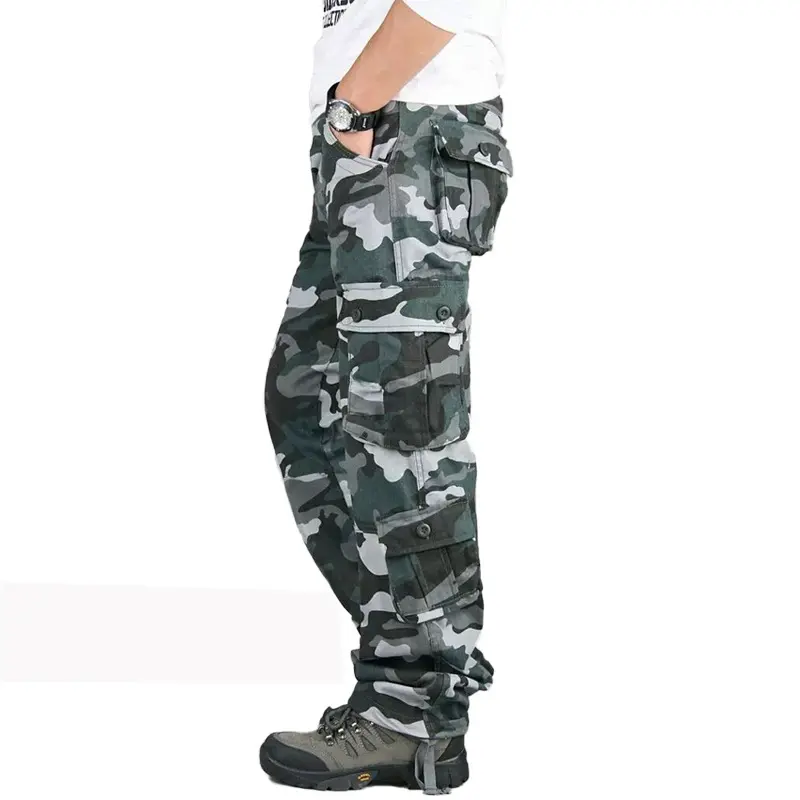 Eight pocket blue camouflage