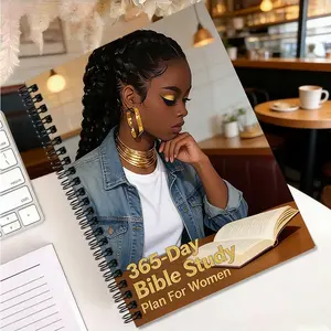 Empowering 365-Day Bible Study Journal for Women: Chic Modern Cover Art – Daily Scripture Study, Self-Reflection Prompts & Prayer Tracking to Nurture Spiritual Wellness, Celebrate Black Women’s Identity & Grow Closer to God