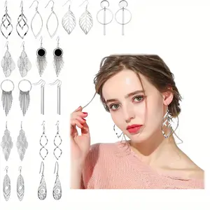 12 Pairs Drop Dangle Earrings for Women Boho Jewelry Waterdrop Earrings Set