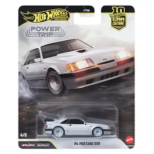 Hot Wheels Car Culture 2026 Power Trip ’84 Mustang SVO, 1:64 Scale, Diecast Model Car
