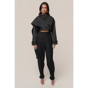 Black Next Level Cape Jacket