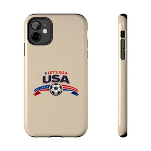 Lets Go USA Soccer Phone Case  Tough Phone Case