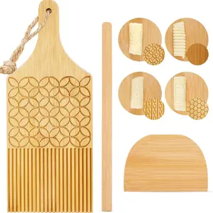 3 count Gnocchi Board Garganelli Pasta Board with Roller and   Pasta Maker Gnocchi Roller Kitchen  Ideas (Delicate Style)