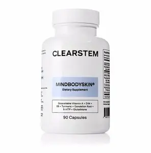 Clearstem Hormonal Acne Supplement | DIM, B5 & Turmeric | 90 Capsules for Clear Skin & Hormone Balance | Natural Dietary Supplement by Clearstem Healthcare