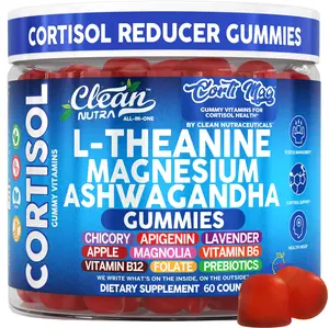 Clean Nutra L-Theanine, Magnesium, Ashwagandha, Lavender, Magnolia, B12, Folate, Prebiotics & More Healthcare Vitamin for Stress Management & Mood Balance - CortiMag