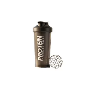 Protein Shaker Bottle 600ml with Mixing Ball BPA Free Leak Proof Sports Water Cup for Gym Fitness Workout Strength Training Muscle Building Nutrition Drink All-day Comfort Summer Essential Fitness Gear Free one sports headband