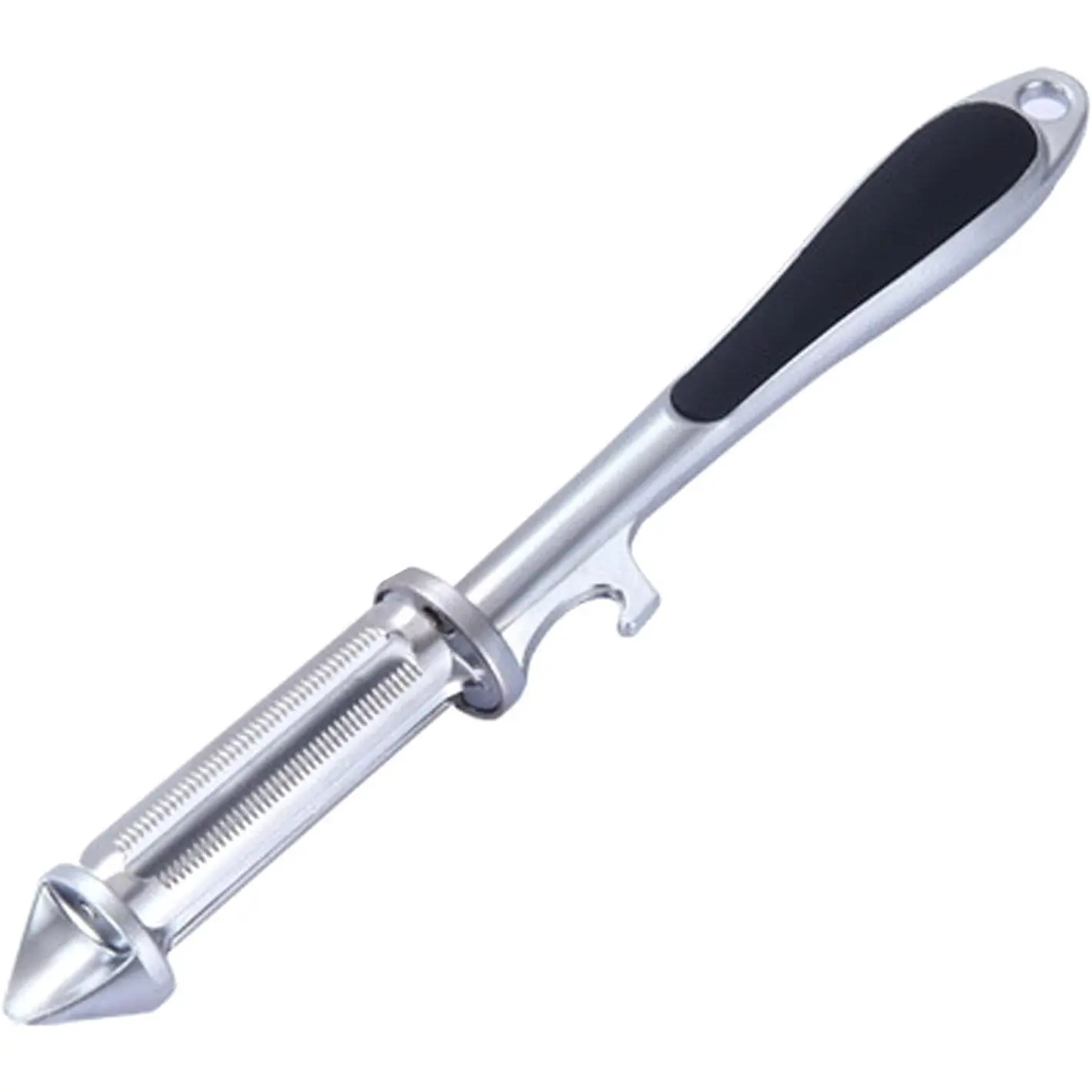 1 PCS 5-in-1 Multifunctional Vegetable Peeler – Hanging Kitchen Utensil with Bottle Opener, Ergonomic Safety Grip, Stainless Steel Blade, Dishwasher Safe, Durable Rust-Proof for Fruits & Veggies, Essential Prep Tool for Everyday Cooking