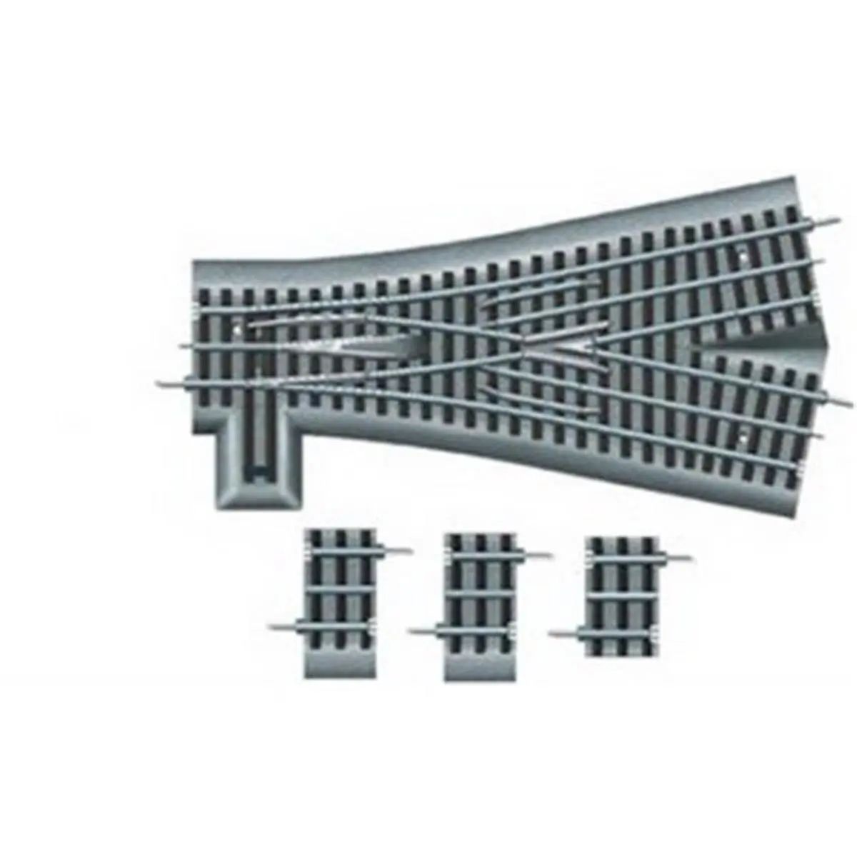 212 MAIN Realistic Illuminated O Gauge Lionel Fastrack Wye Switch - O72 Shape, Remote/Command Control, Auxiliary Power, Flawless Non-Derailing, Interchangeable Lantern/Under Roadbed Base, TMCC Terminals, Model 16832 (Toy Train Accessory for Hobbyists)