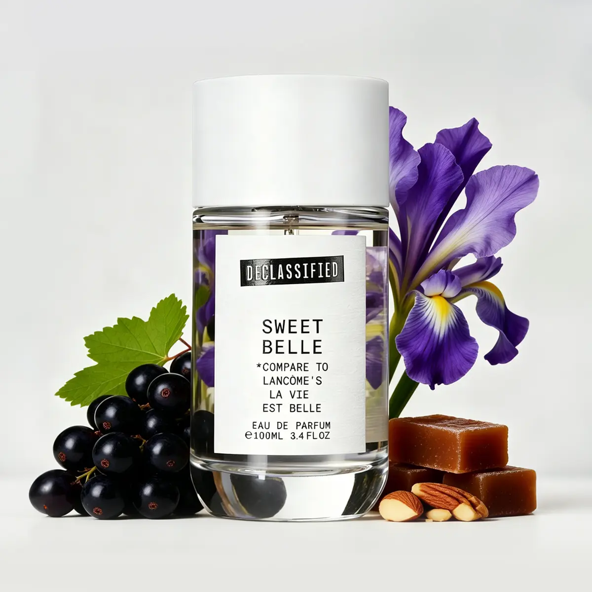 Declassified SWEET BELLE  | Affordable Floral Fruity | Orange Blossom, Orris, Jasmine Sambac, Patchouli,  Vanilla & Tonka Bean  |100ml Women Eau de Parfum, Vanilla Perfumes, Women's Perfume, Single Item, Long Lasting Perfumes