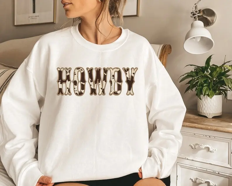 [Sale Off Up To 50%] Howdy Sweatshirt, Western Hoodie, Texas Sweatshirt, Cowboy Shirt, Southern Shirt, Boho Shirt, Cowgirl Sweatshirt, Country Sweatshirt