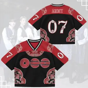Custom Bang Tan Jersey Shirt, Kpop Croptop Soccer Style Top, World Tour 2026 Fan Gift