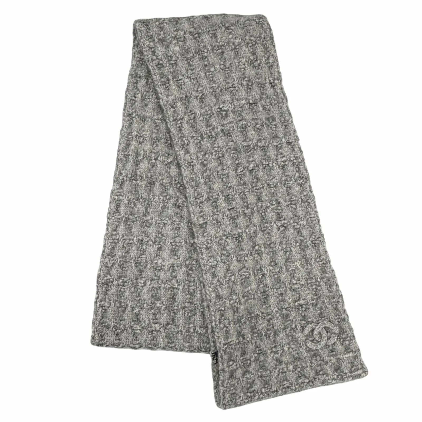 Pre-owned CHANEL Cashmere Small Leather Goods Silk Scarf