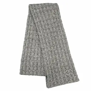 Pre-owned CHANEL Cashmere Small Leather Goods Silk Scarf