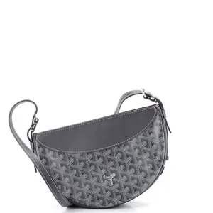 Pre-owned Goyard Canvas Coated Shoulder Bags Hirondelle Shoulder Bag Coated Canvas and Leather by Rebag