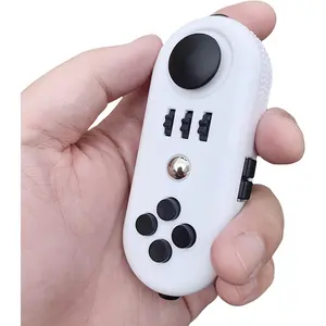 Handle-Shaped Sensory Stress-Relief Fidget Toy with Buttons, Knobs, Rotating Parts - Fidgets for School, DIY Photo Frame Building Block Set, Gel Ball Blaster Gun, T13 Action Figure