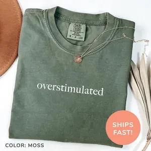 Comfort Colors Overstimulated Shirt for Mom, Cowboy Frog Shirt, Unhinged TShirt, Weirdcore Clothing, Gen Z Shirt, Weird Stuff Funny TShirt