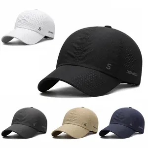 Men's UV-Resistant Mesh Baseball Hat (1 or 2 Pack) - Breathable, Quick-Drying Sport Style Hat for Summer Outdoor Sports, Street Style Cap with Ventilation Mesh
