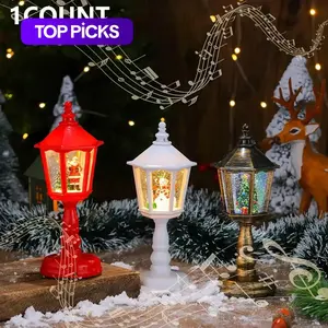 Christmas Music Water Night Light, Led Lantern, Glowing Decoration Ornament for Holiday Party Atmosphere Decor, Festive Home Decor Accessory #TOP PICKS