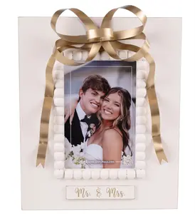 Mr. & Mrs. Gold Bow Frame