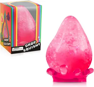 Translucent Water Drop Squishy Toy Slow Rising Squeeze Ball for Relaxation