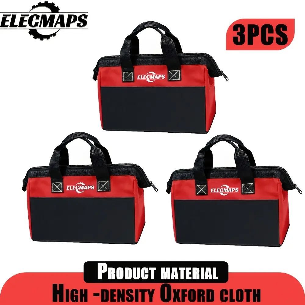 High-Density Oxford Cloth Tool Bag, Durable Organizer for Tool Storage, Shoulder Strap