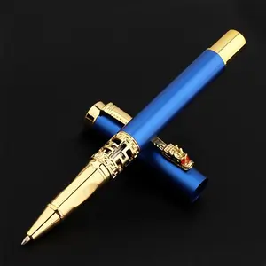 Dragon Head Design Ballpoint Pen, 1 Count Hollow Design Student Writing Ballpoint Pen, Business Office School Stationery Supplies, Inspirational Metal Pens, Aesthetic Pens, College Student Pen, Unique Pens